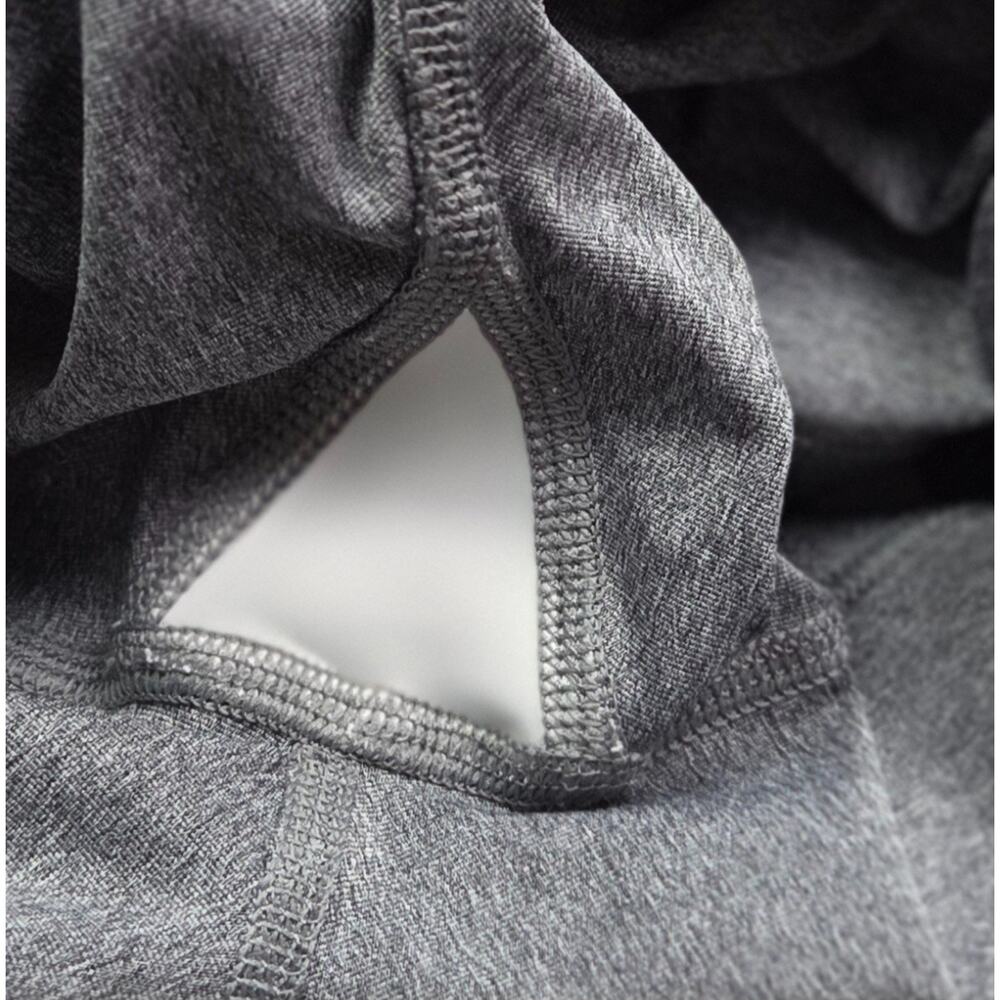 Nike Pro Women’s Medium Compression Shorts Gray Heather Black Elastic Waistband - Picture 7 of 8